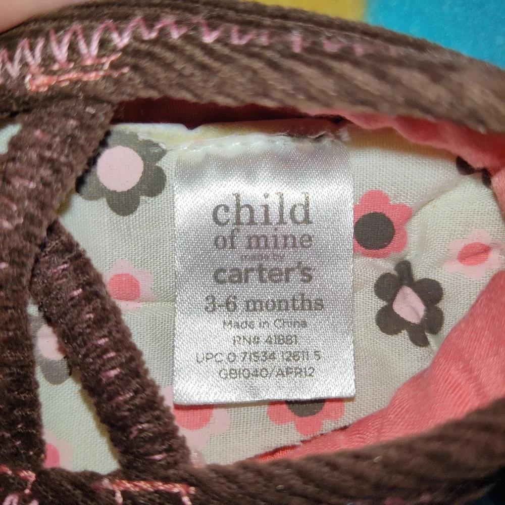 👶 Carter’s Child of Mine Baby Shoes – Size 3–6 Months